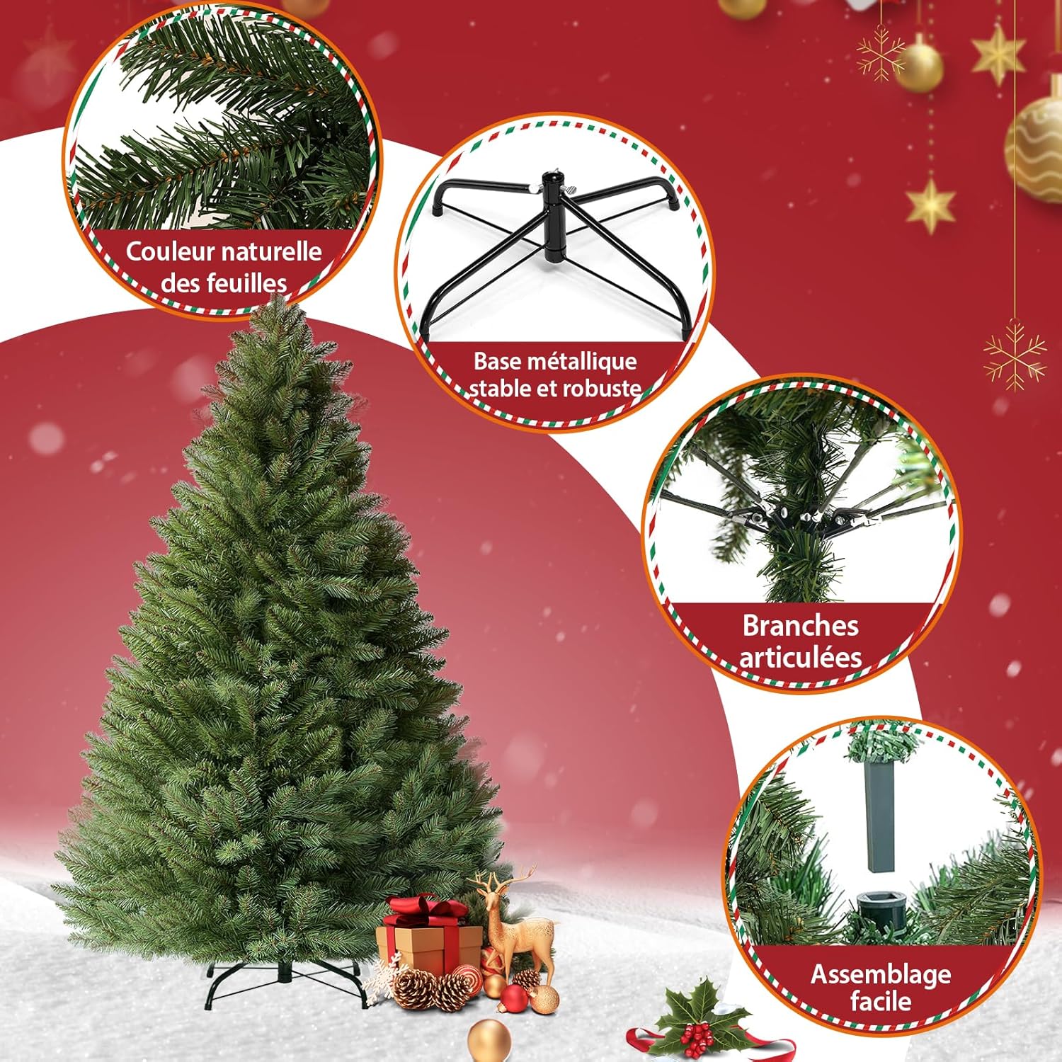 Thumbnail 3 de EXRACING Sapin de Noël Premium 195 cm