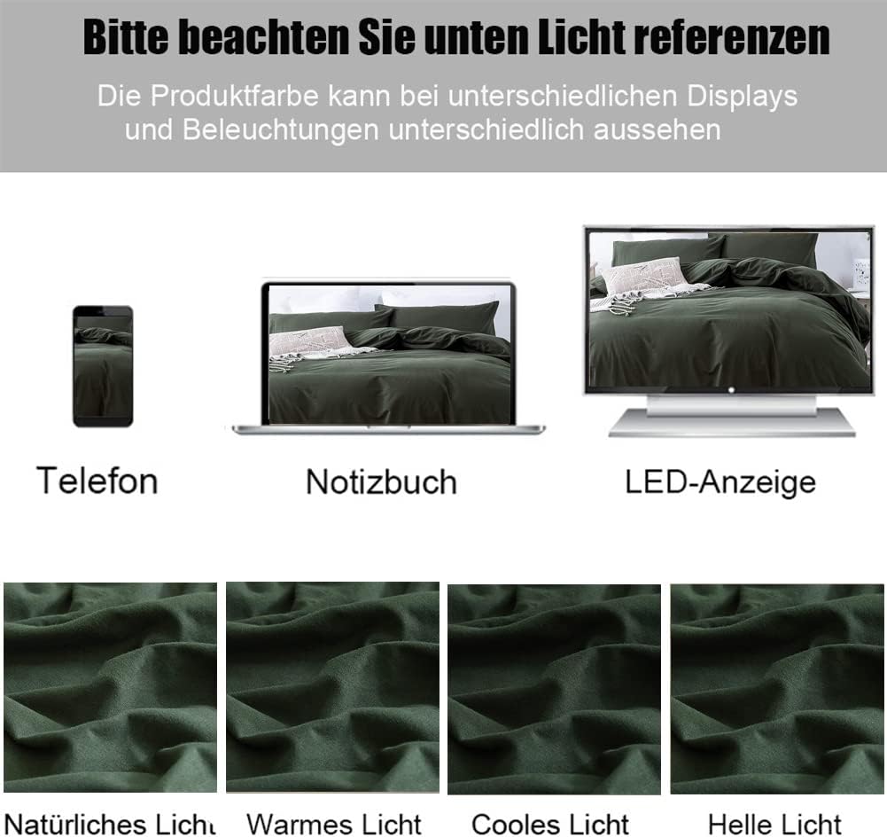 Detalle 2 de Soifox Bettwäsche 200x200 Grün