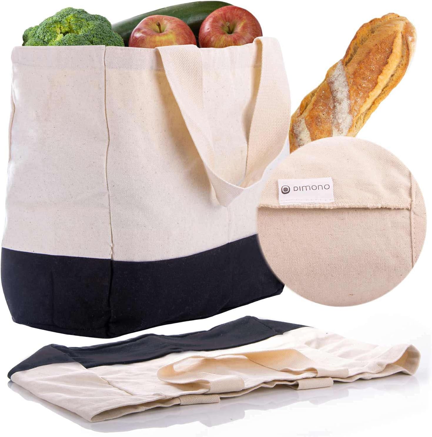 Thumbnail 2 de GOODS+GADGETS Shopper Sac en coton XXL – polyvalent et robuste pour courses et usage quotidien