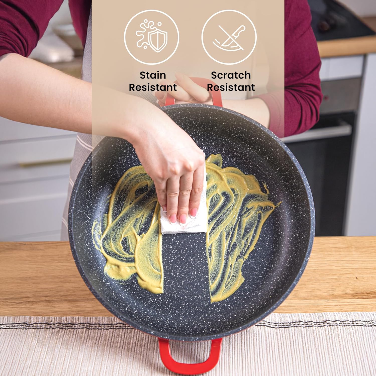 Thumbnail 5 de Nuovva 28cm 3.9L Non‑Stick Casserole Pot 🍲
