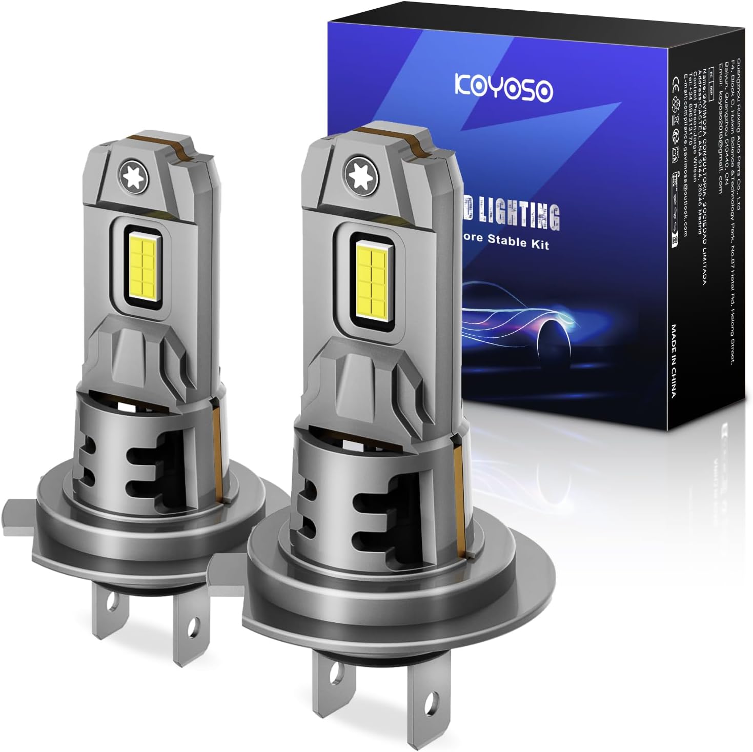 Detalle de KOYOSO H7 55W lampadine LED 20000LM per auto e moto