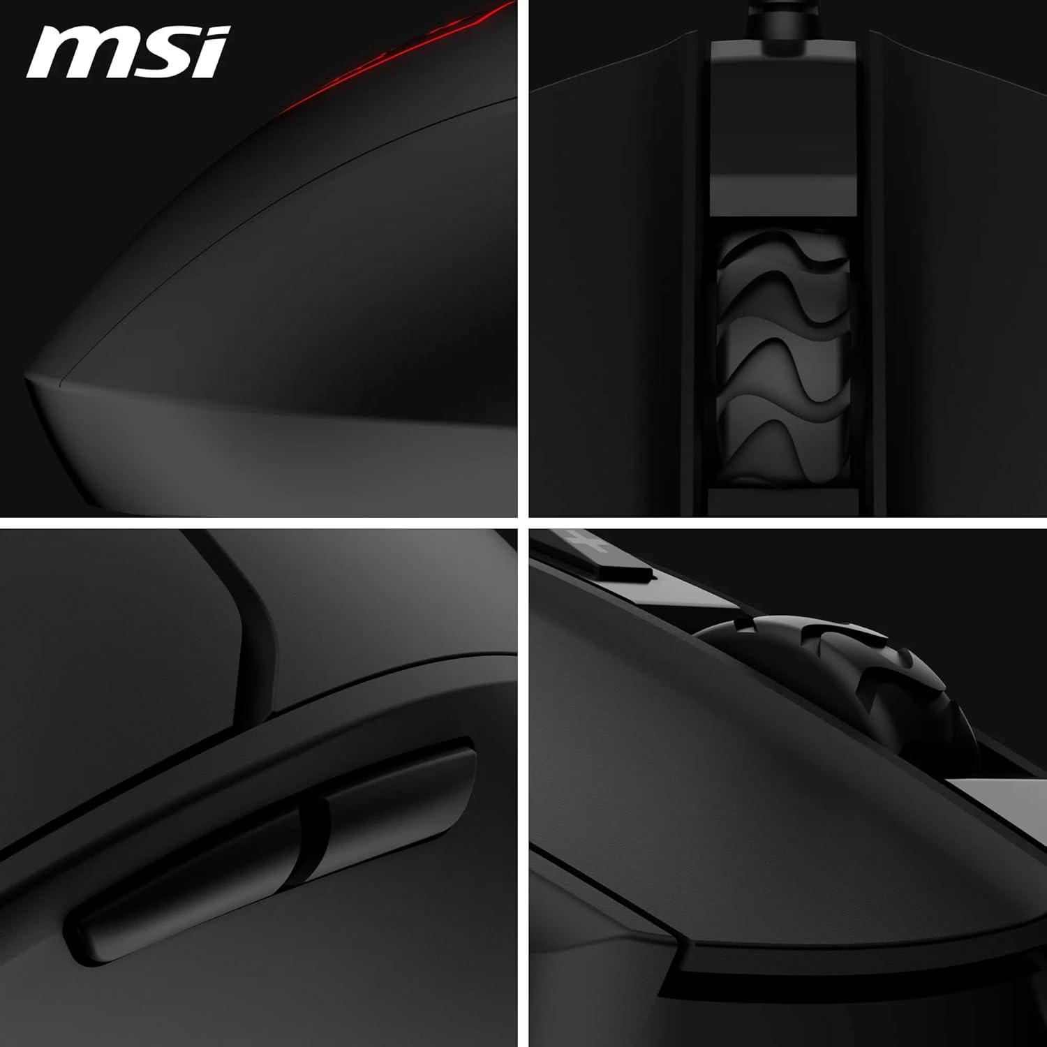 Thumbnail 5 de MSI Forge GM100 Gaming-Maus (108 g) mit 6400-DPI-optischem Sensor, RGB und 7 Tasten