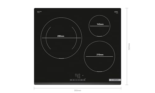 Detalle 2 de Bosch PUJ631BB5E, placa de inducción de 60 cm con función Sprint