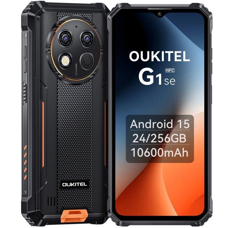 Detalle de Oukitel G1 4G 6GB/256GB, Rugerizado 6.52" – Naranja