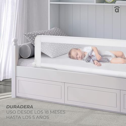 Thumbnail 7 de Asalvo Barrera de Cama 2 en 1 de 150 cm para Niño - Abatible, Apta para Cama Nido y Fácil de Transportar
