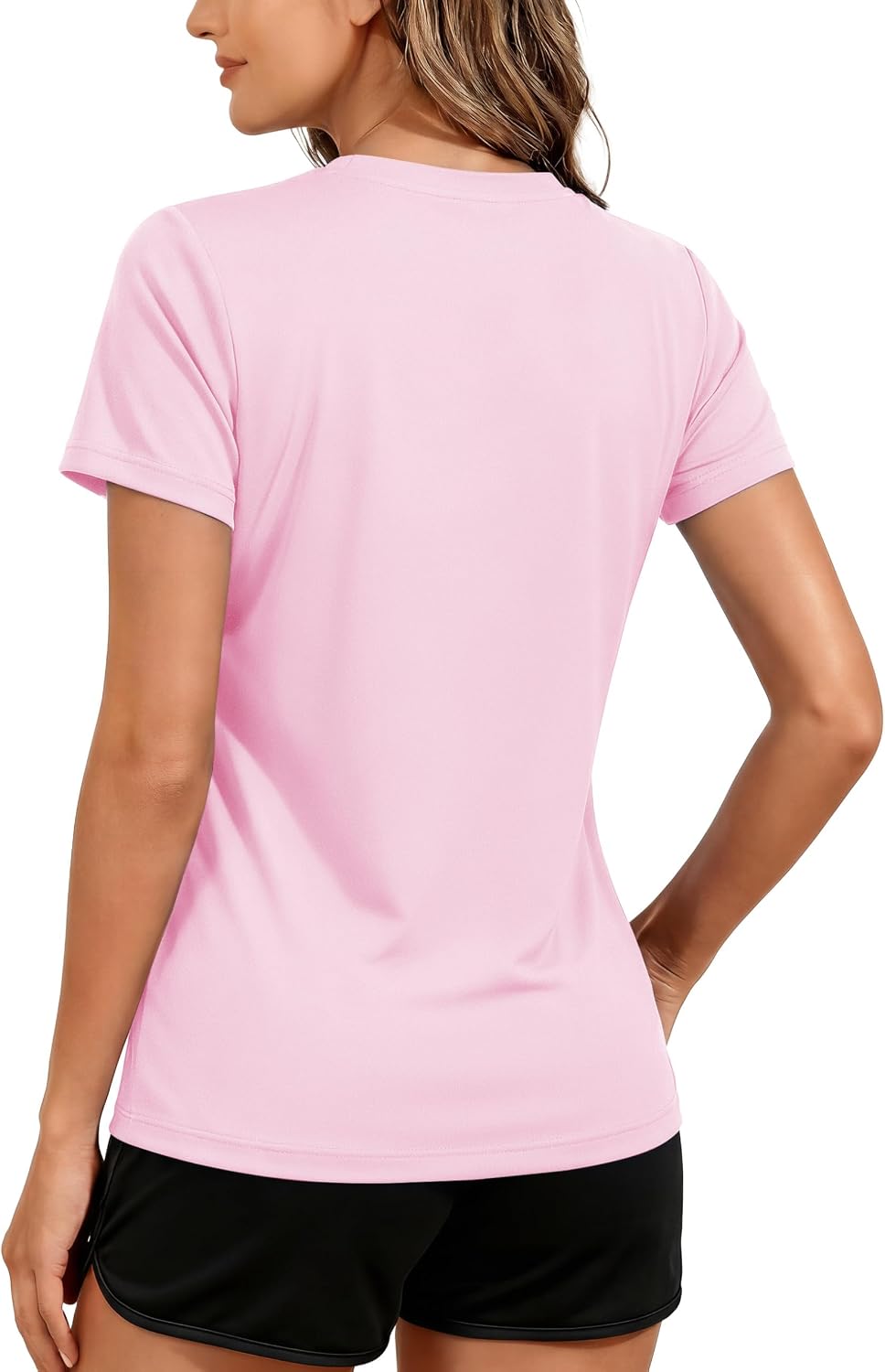 Detalle 2 de TACVASEN women’s short-sleeve outdoor sport T-shirt with quick-dry UV protection (UPF 50+)