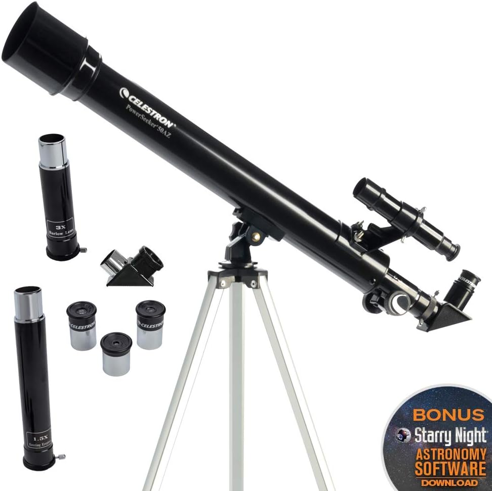 Thumbnail 1 de Celestron PowerSeeker 50AZ Refraktor-Teleskop 🔭