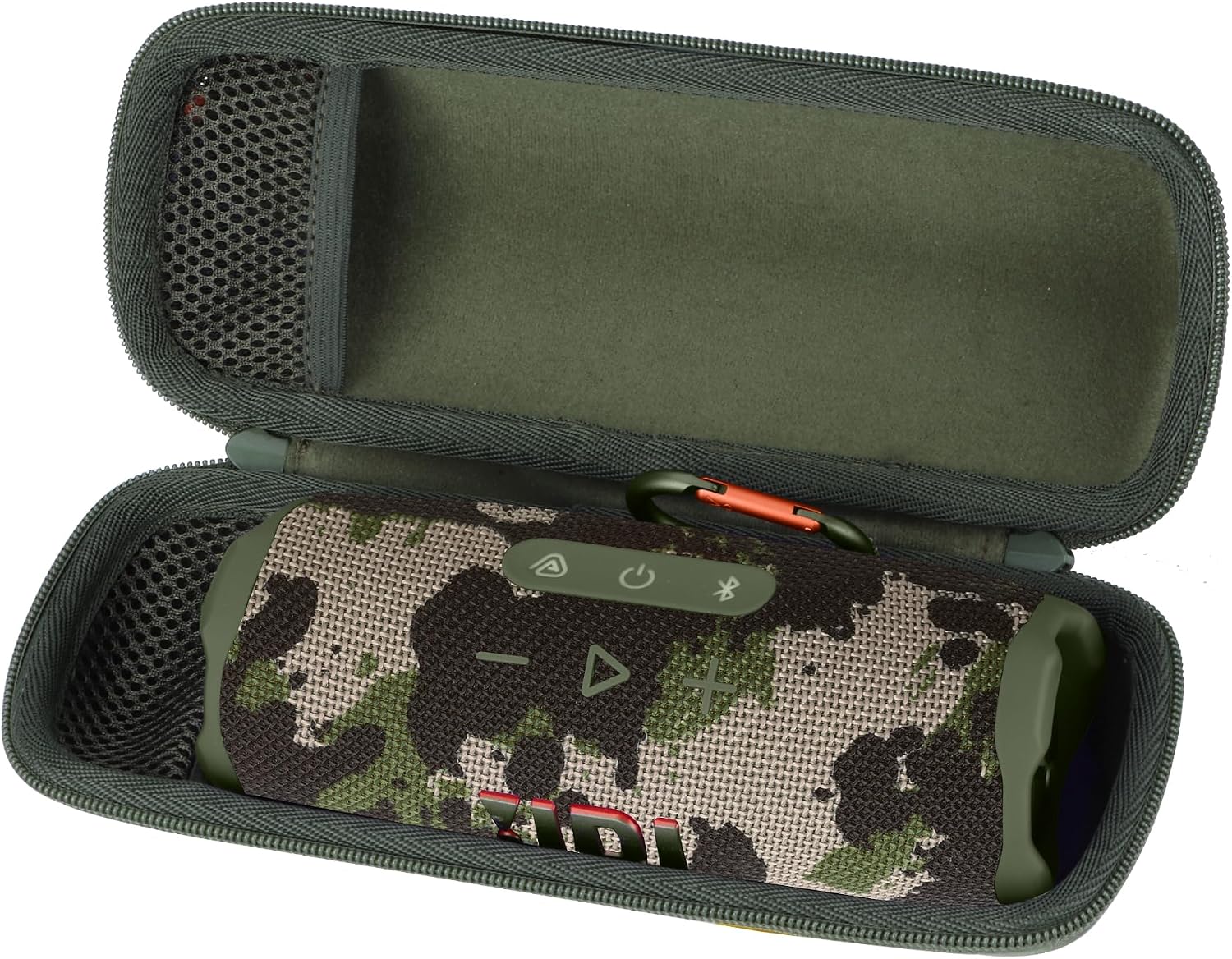 Thumbnail 1 de Lebakort Hart Reise Schutz Hülle für JBL Flip 7/6/5/4 (Armeegrün) – wasserdichtes Etui mit Reißverschluss