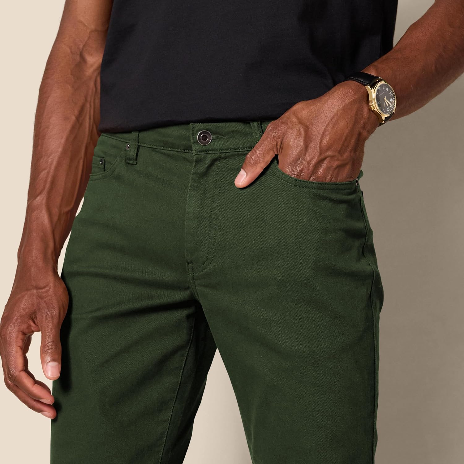 Thumbnail 3 de Amazon Essentials men’s slim-fit 5-pocket stretch twill trousers