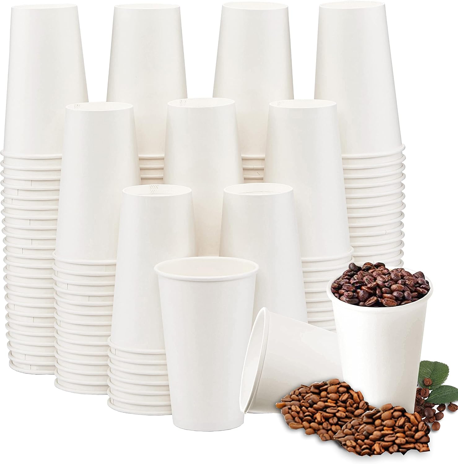 Thumbnail 6 de Lamosi 1000 Count 12 oz Paper Coffee Cups – Durable, Disposable, BPA-Free