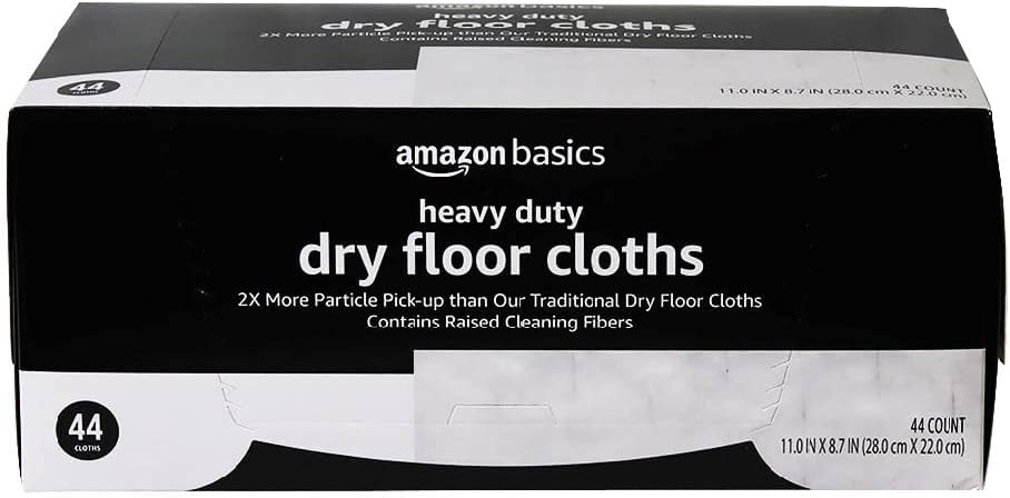 Detalle de Amazon Basics Heavy Duty Sweeping Cloths, 44 Count