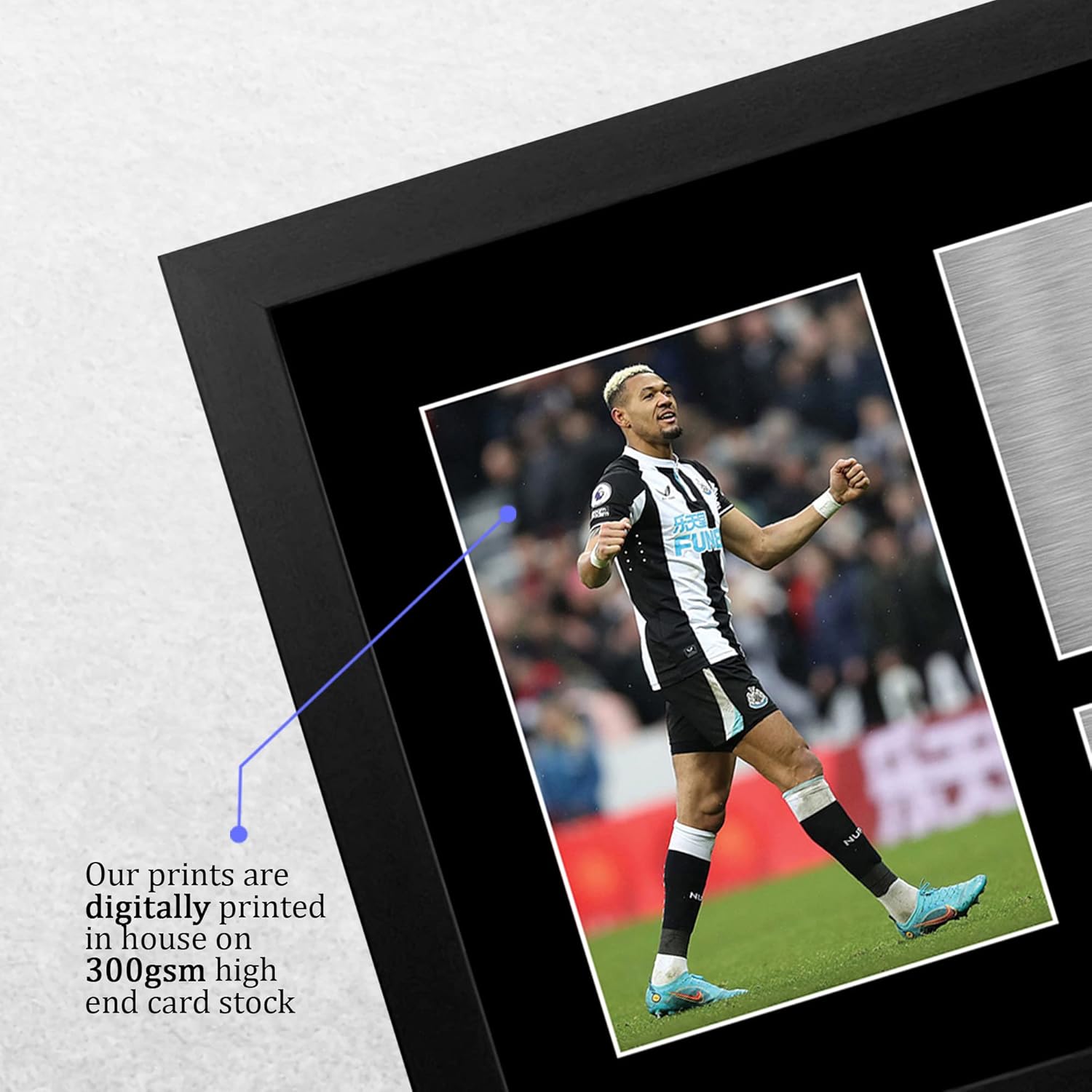 Thumbnail 3 de HWC Trading FR A4 Joelinton Magpies framed signed autograph picture (A4)