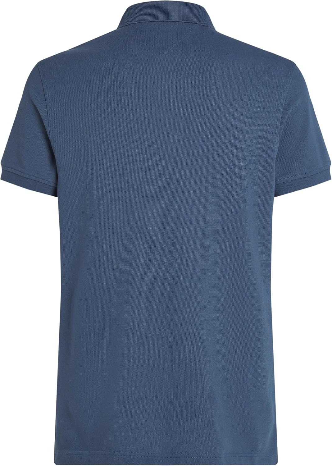 Detalle 2 de Tommy Hilfiger Uomo Maglietta Polo Maniche Corte Slim Fit con Bottoni Blu Aegean Sea, Taglia L