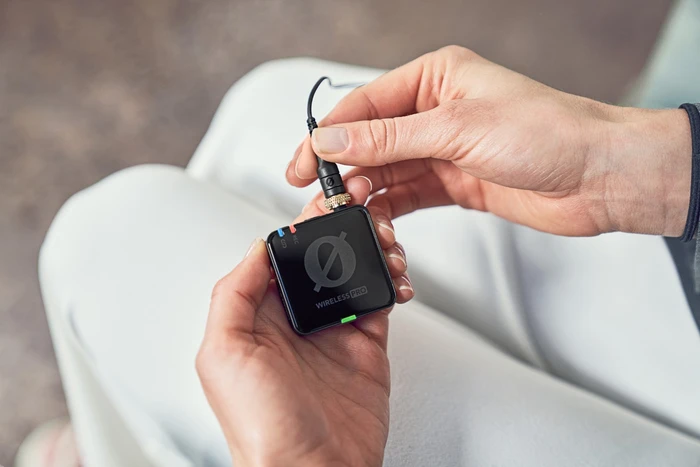 Detalle 2 de Rode Wireless Pro Set für drahtloses Lavalier-Mikrofon mit 32 GB Speicher