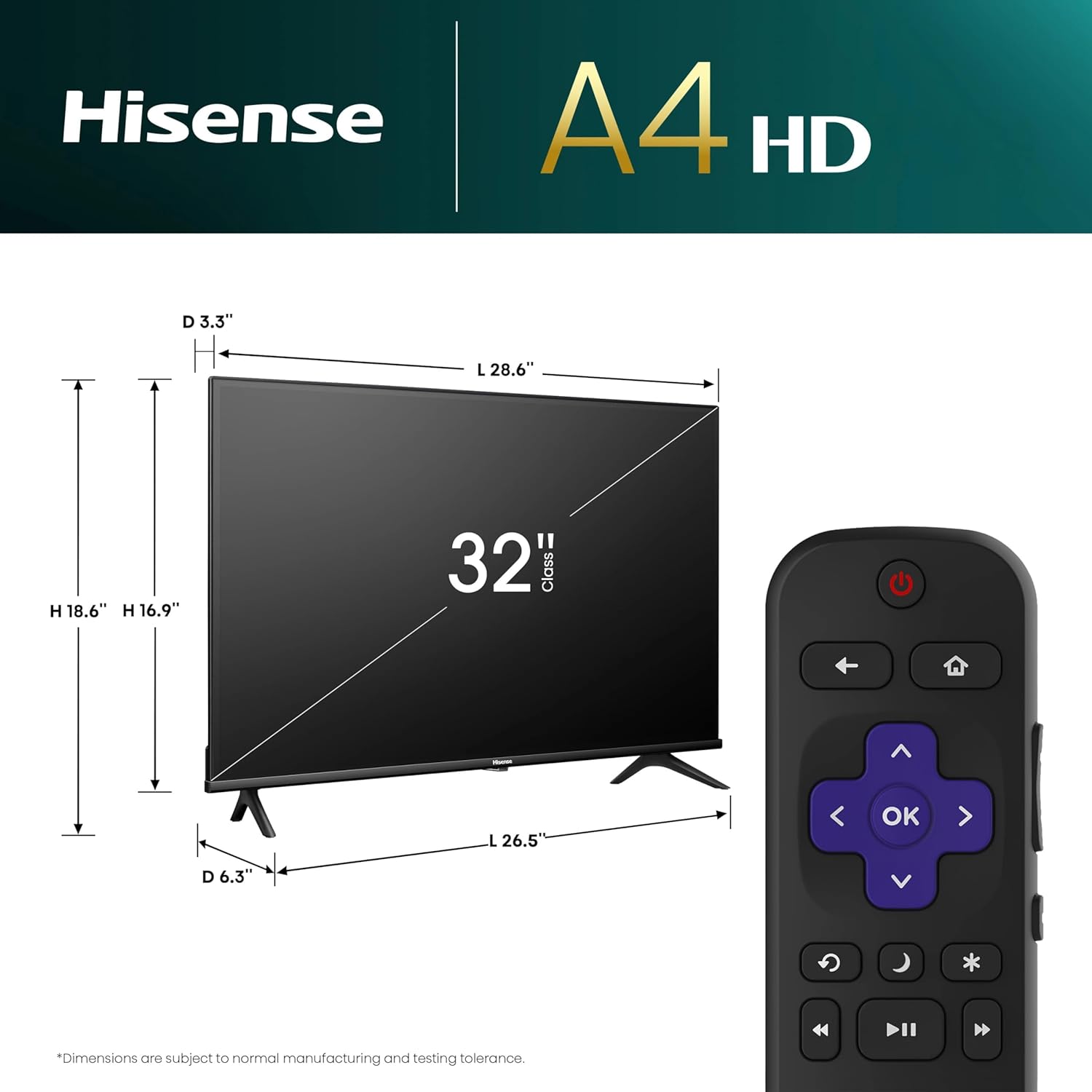 Thumbnail 2 de Hisense 32A4HNR Roku TV 720p