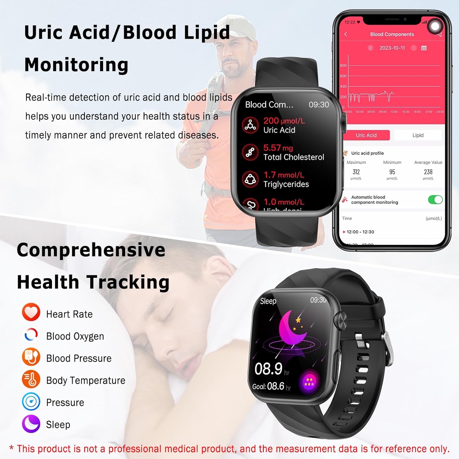 Thumbnail 4 de Marsyu 2026 Smartwatch (ECG+HRV, BP, SpO2, AMOLED 1.97") with call function