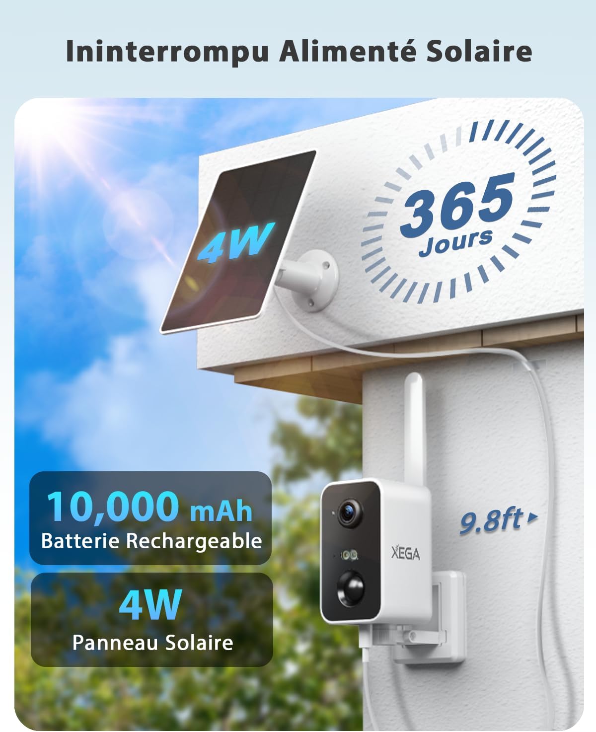 Thumbnail 1 de Xega 4G LTE Caméra Surveillance