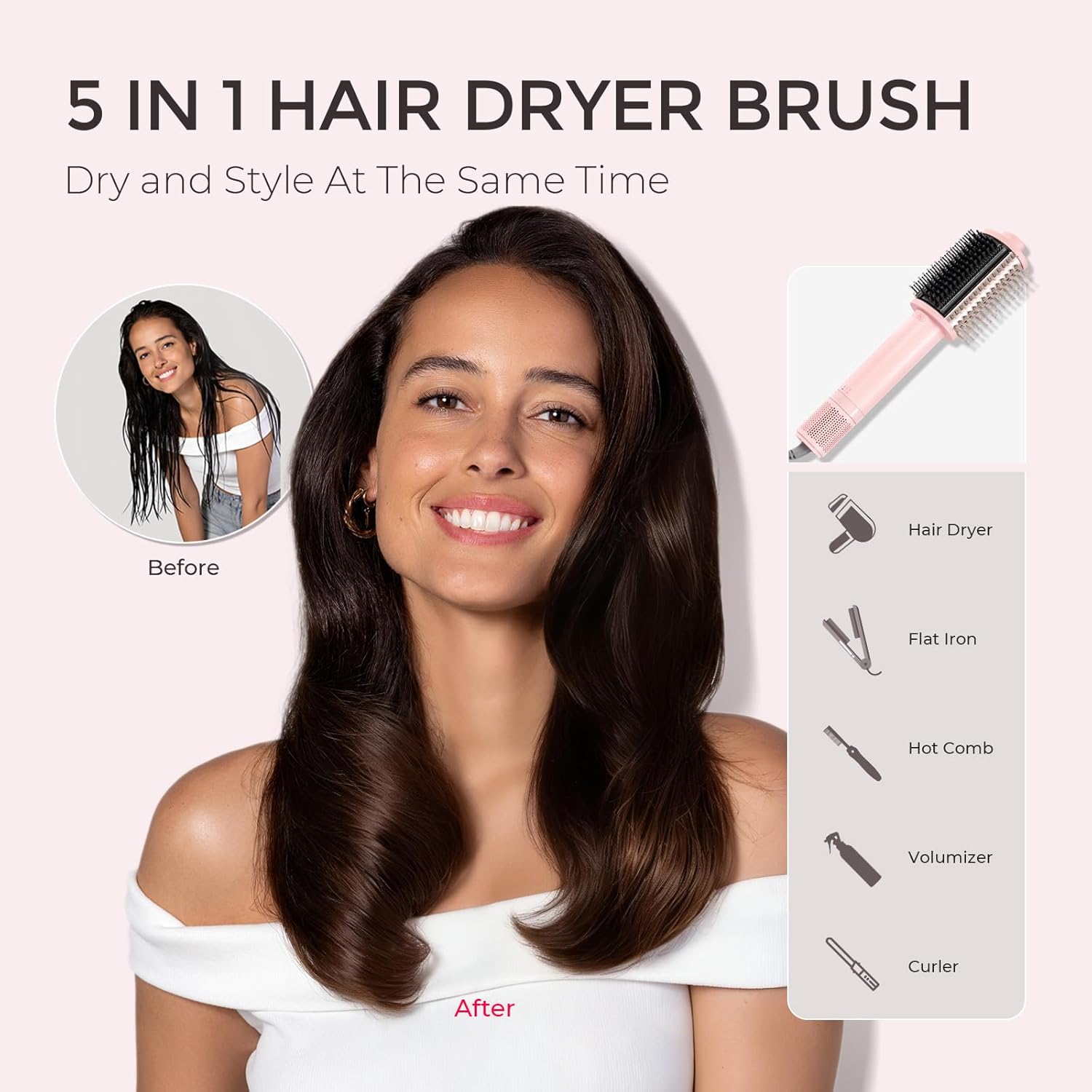 Thumbnail 5 de TYMO 4.0 Hair Dryer Brush 3X 💇♀