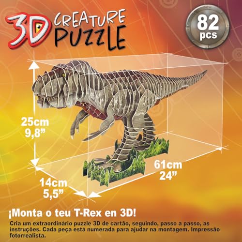 Thumbnail 3 de Educa Puzzle 3D T-Rex 🦖 Set de Construcción Dinosaurios