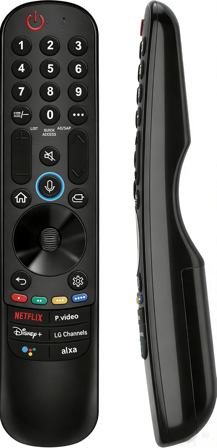 Detalle de LG TV Remote Replacement for 2019–2025 Smart TVs with Voice and Pointer — MR20/21/22/23/24GA Compatible