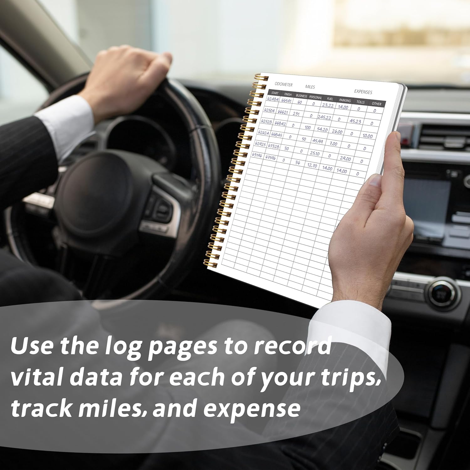 Thumbnail 6 de Auto Mileage Log Book 5.9" x 8.6" 📔