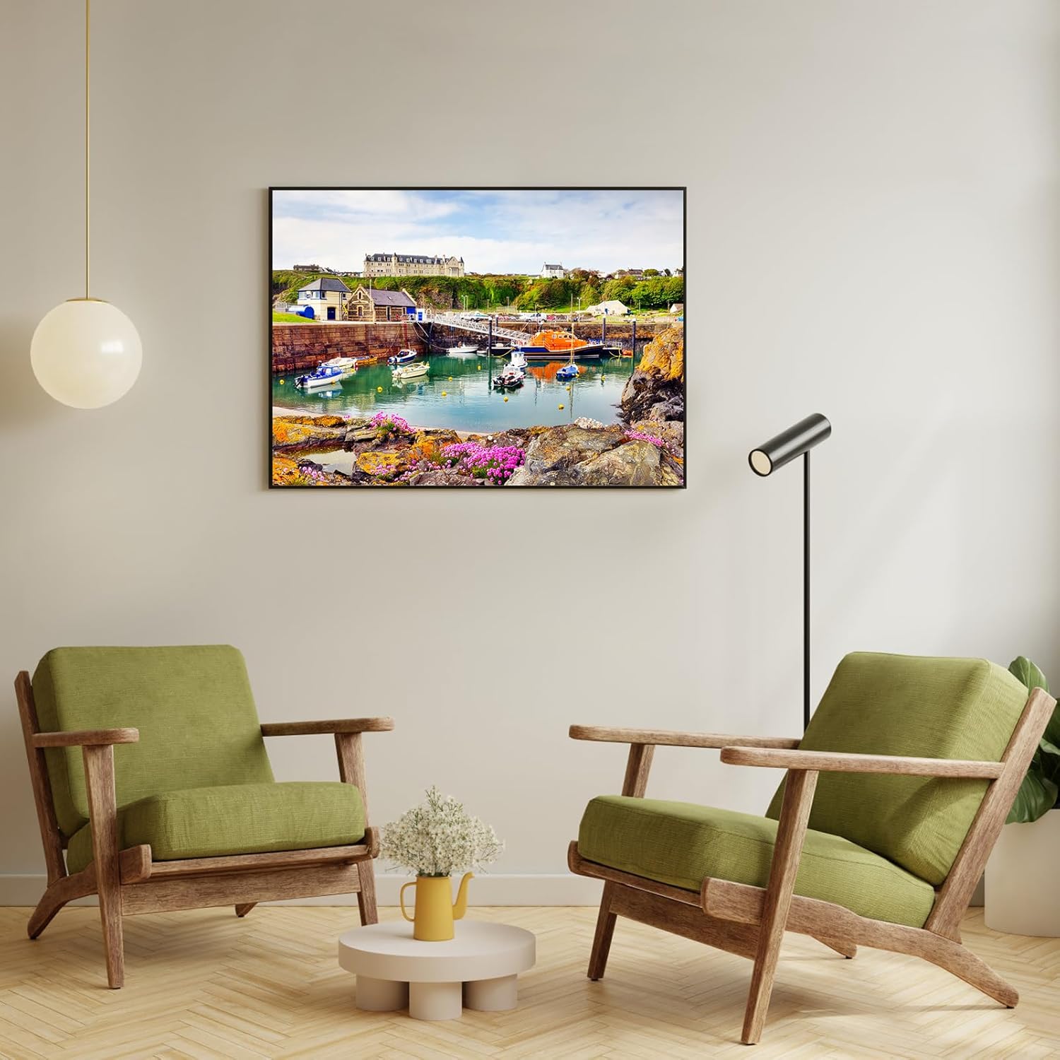 Thumbnail 4 de Portpatrick Harbour Jigsaw Puzzles for Adults – 1000 Piece Colourful Boats Puzzle