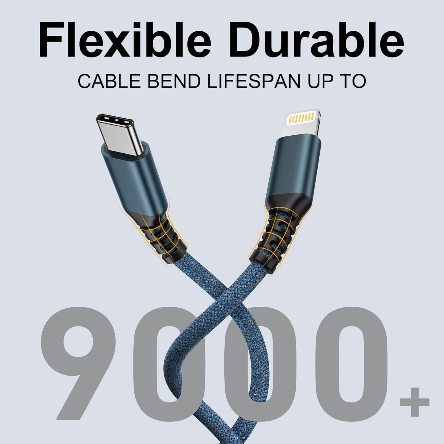 Detalle de Multi Charger Cable 1.2m 3‑in‑1 cable for phones