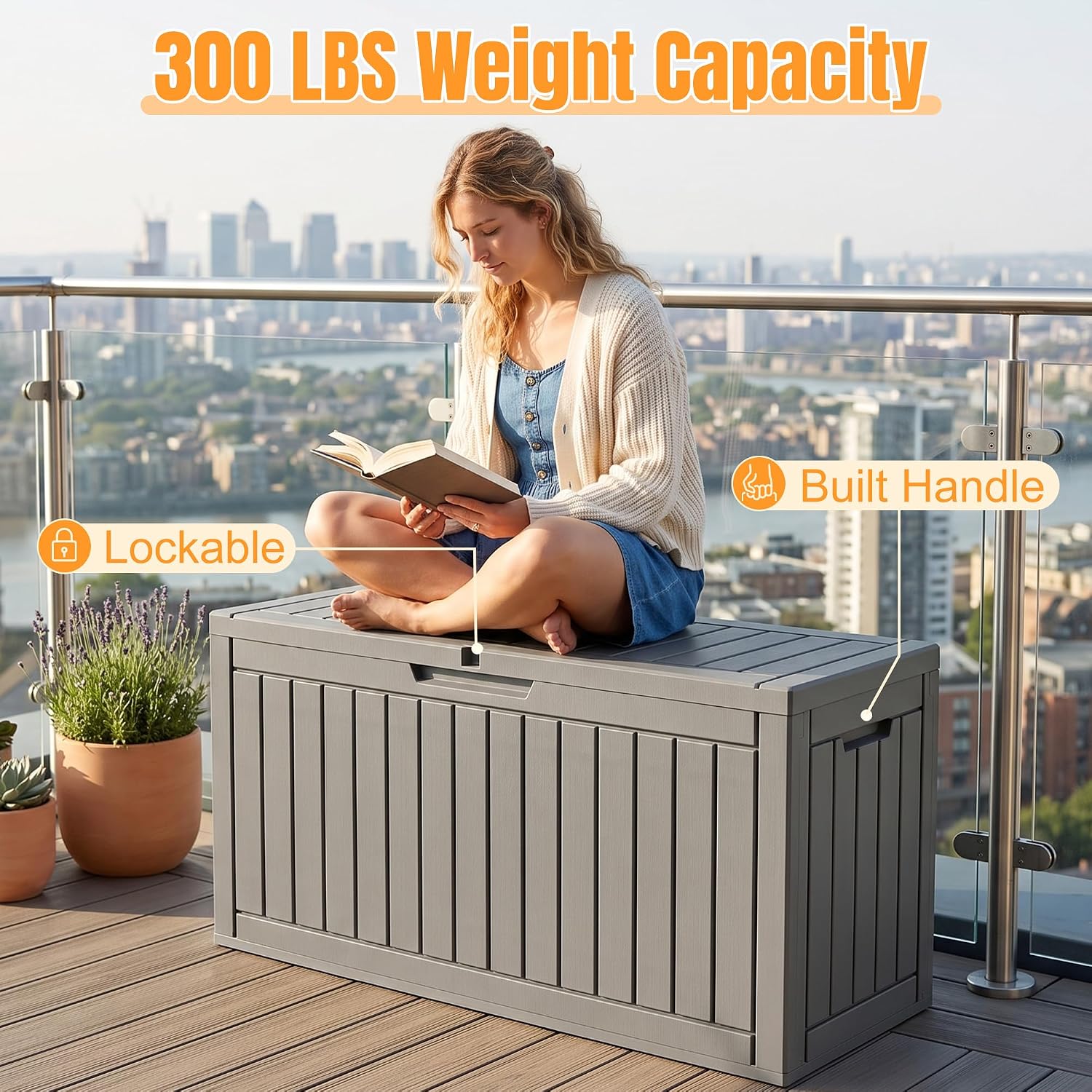 Detalle 2 de ATMELT Outdoor Storage Box 120 Gallon