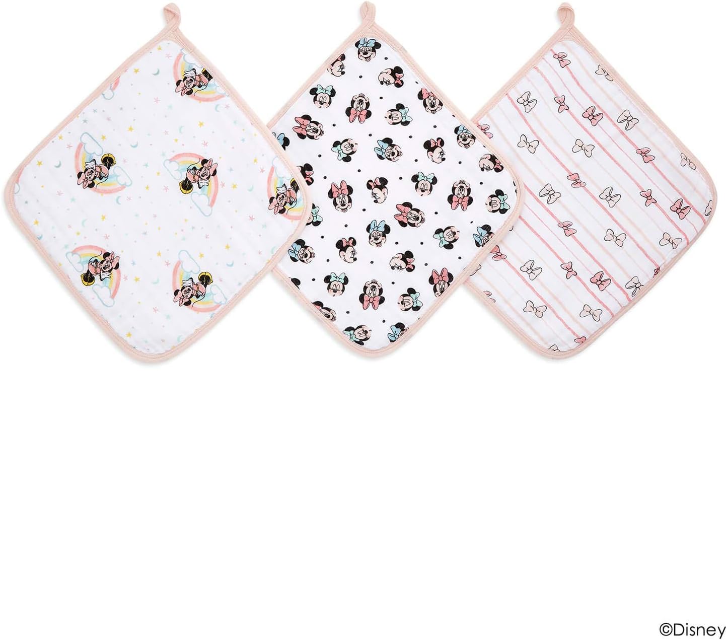 Detalle 2 de aden + anais essentials WCADAEDEWCC30006DIJB ウォッシュクロスセット 3枚組 ミッキーデザイン