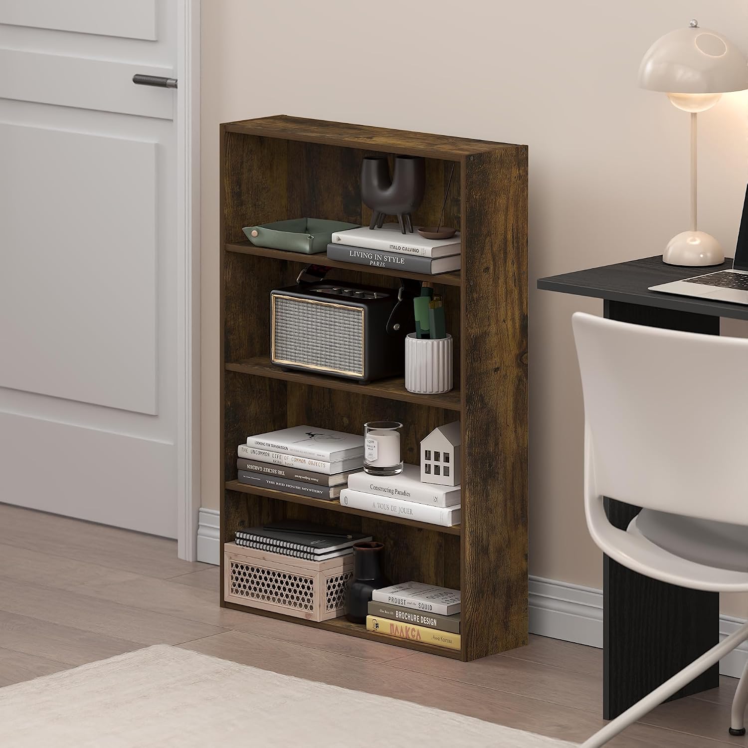 Detalle 2 de Furinno Basic libreria 4 ripiani 6 x 24 x 35