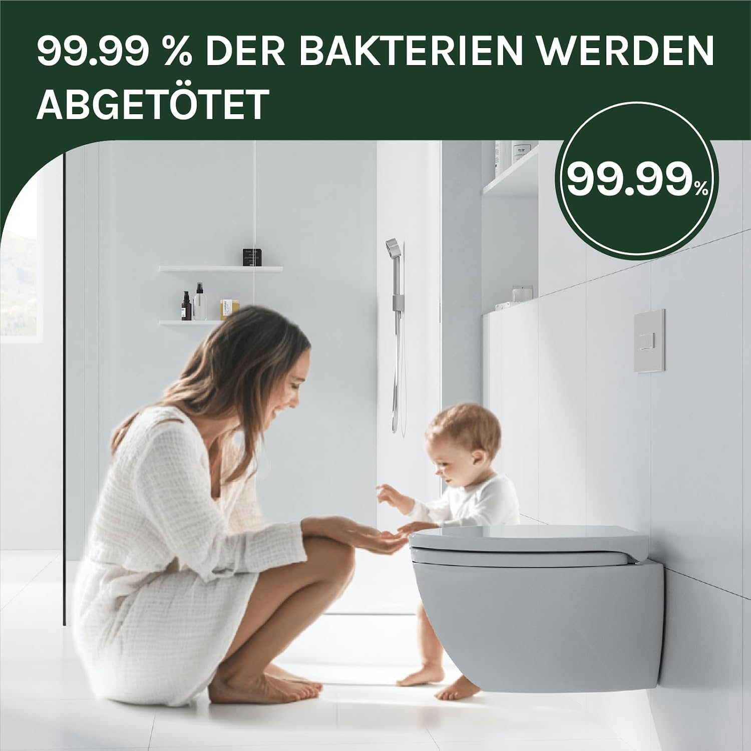 Detalle 2 de WOLTU WC-Sitz mit Absenkautomatik – Softclose, Schnellbefestigung und Universal-O-Form