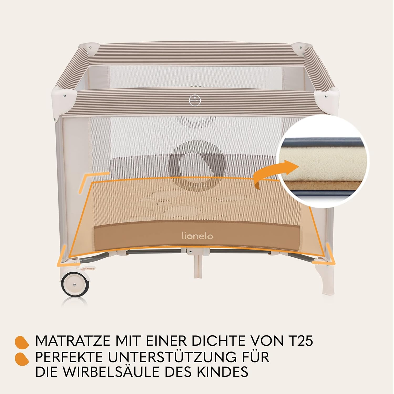 Detalle 2 de LIONELO BONNIE Laufgitter bis 15 kg (seitlicher Zugang mit Reißverschluss) inkl. Tragetasche
