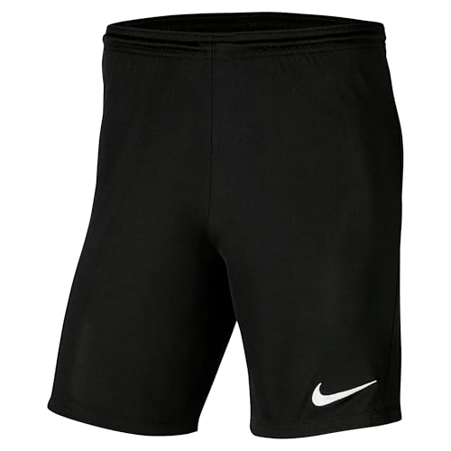 Detalle de NIKE M NK Dry Park III Short Nb K - Pantalones Cortos Deportivos para Hombre, Negro (Black/White), S