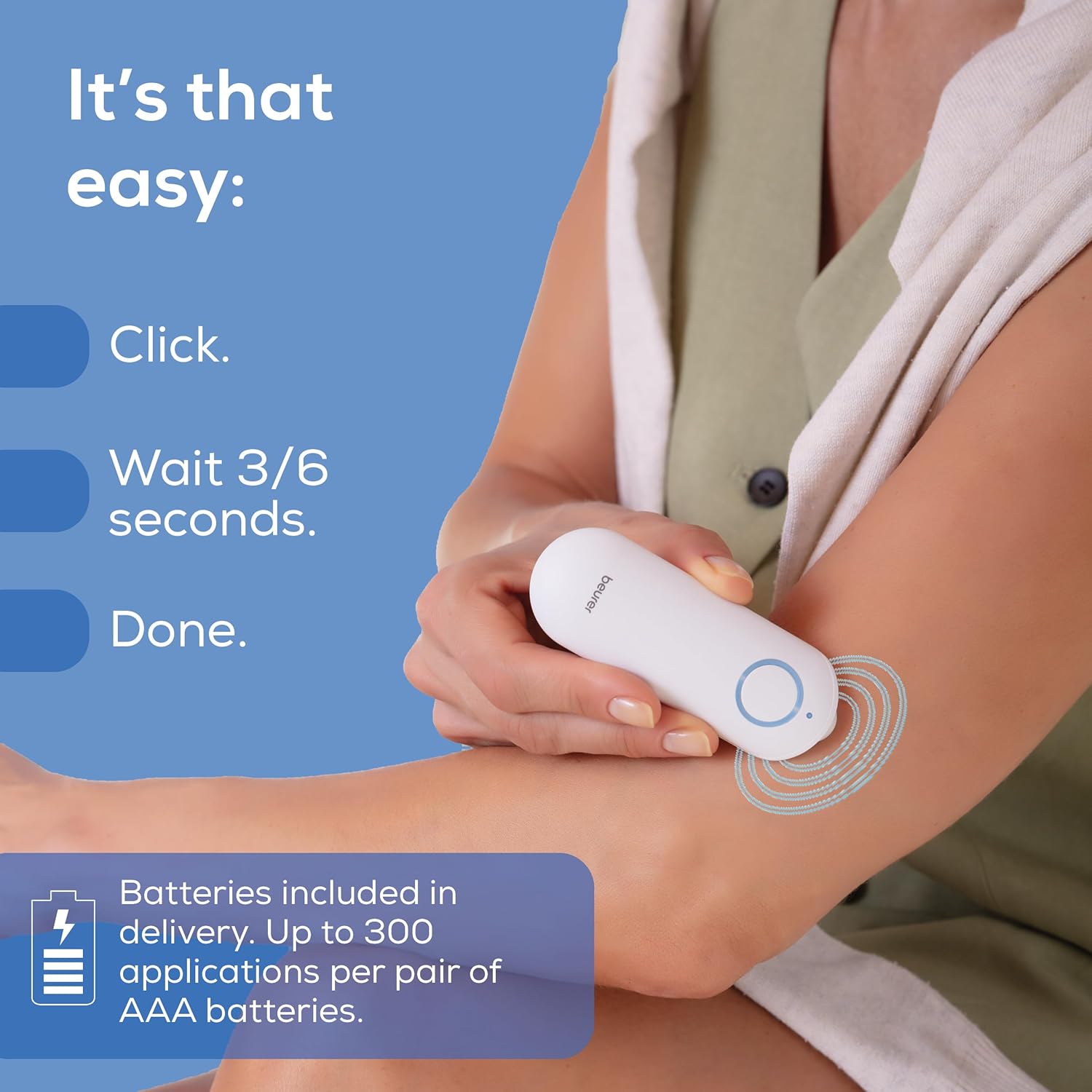 Detalle de Beurer BR60 Insect Bite Healer heat-based insect bite pen for itch relief and faster healing