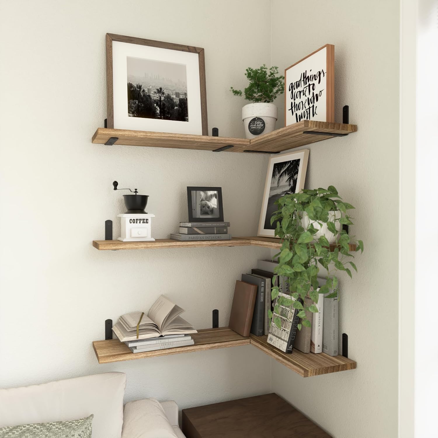 Thumbnail 4 de WOPITUES Floating Shelves 16.5 in