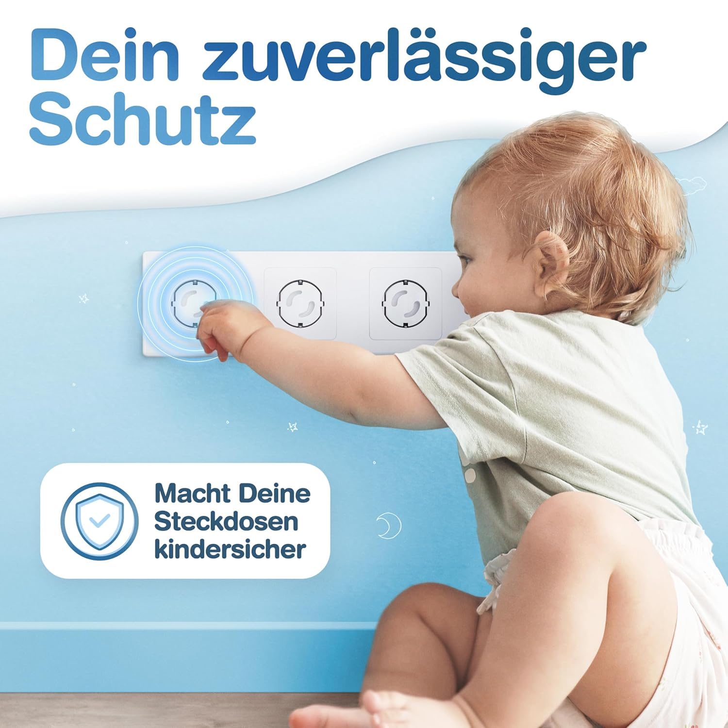 Thumbnail 1 de Adlersfeld Steckdosen-Kindersicherung (20er-Pack) zum Schutz vor Stromschlägen