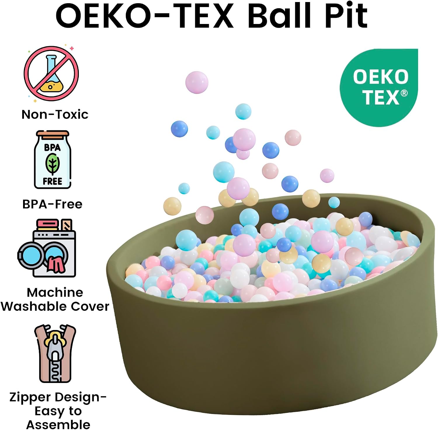 Thumbnail 5 de Zedachica Toddler Ball Pit 47x15