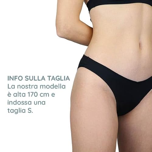 Detalle 2 de MYLILY Bikini Donna mestruale V-Shape: slip da bagno riutilizzabile per l’estate