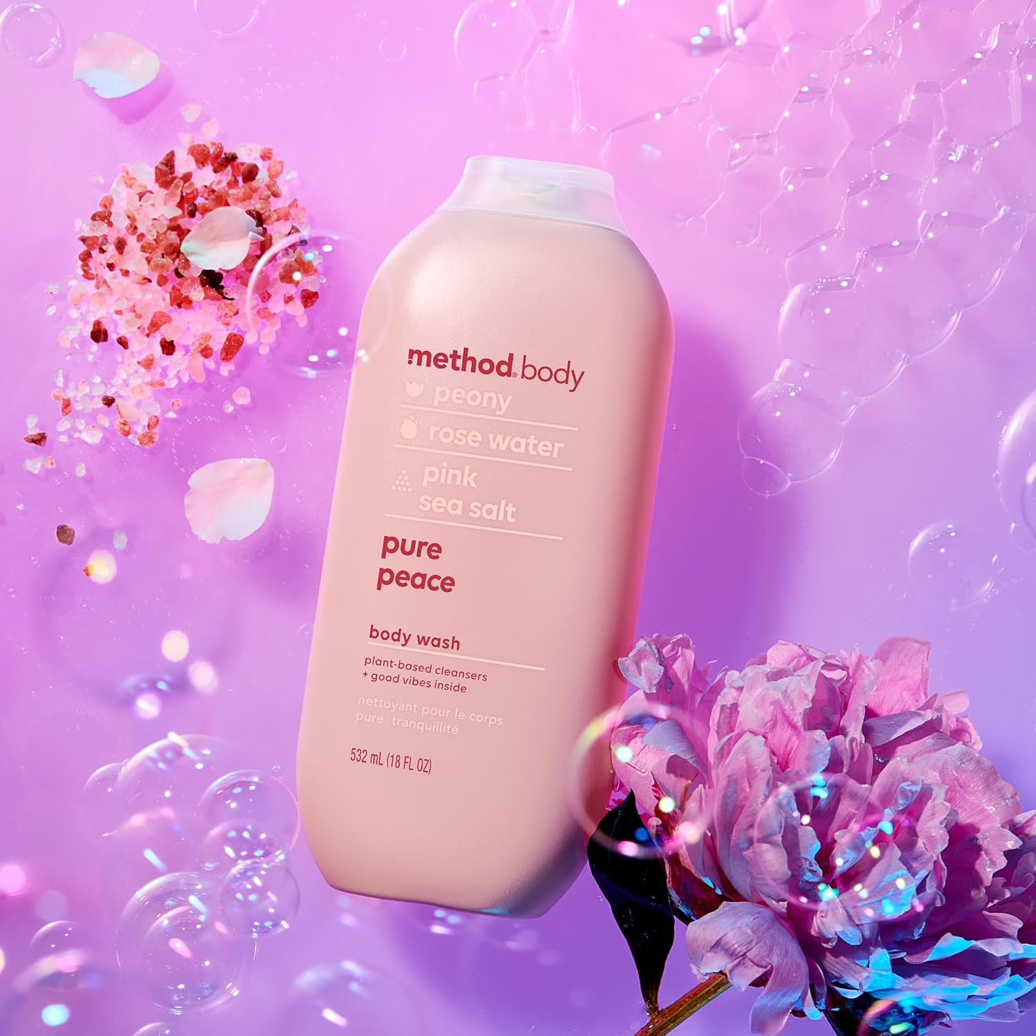 Thumbnail 6 de Method Body Wash, Pure Peace (3-Pack) — Paraben & Phthalate Free Detoxifying Gel Soap, 18 oz Bottles