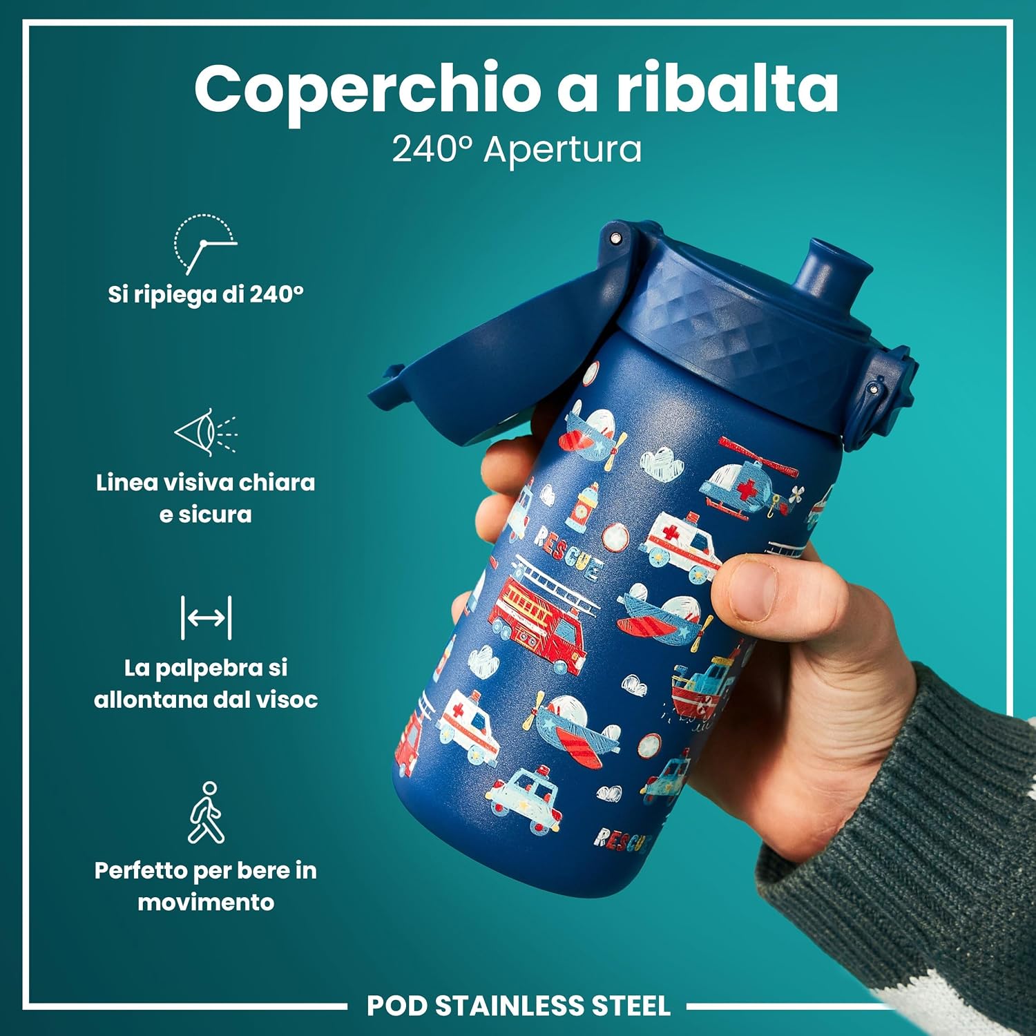 Detalle 2 de Ion8 Borraccia 400ml per bambini