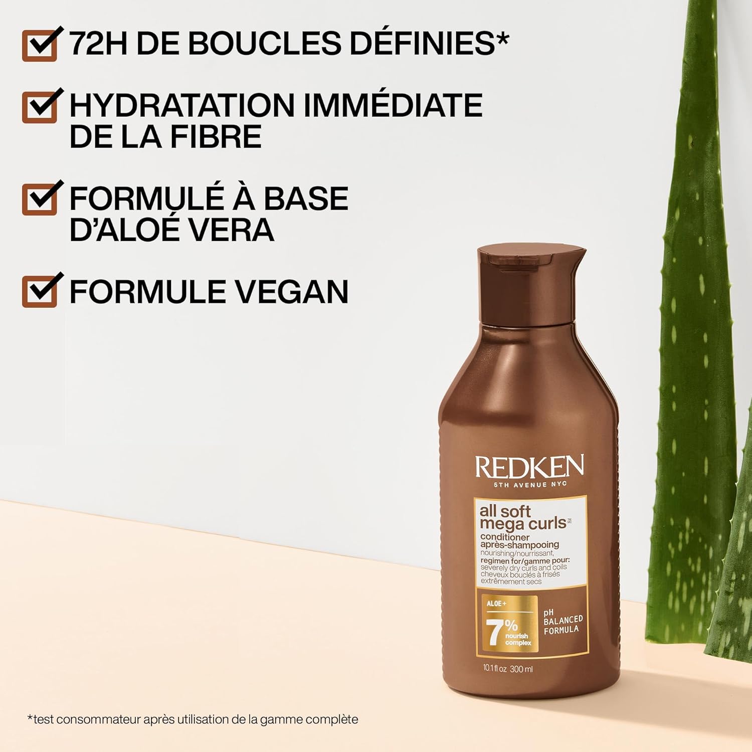 Detalle de Redken All Soft Mega Curls - Shampoing & Après-shampoing pour cheveux bouclés secs ou crépus