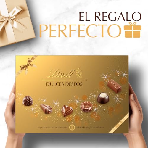 Detalle de Lindt Dulces Deseos: Caja de bombones surtidos 337 g