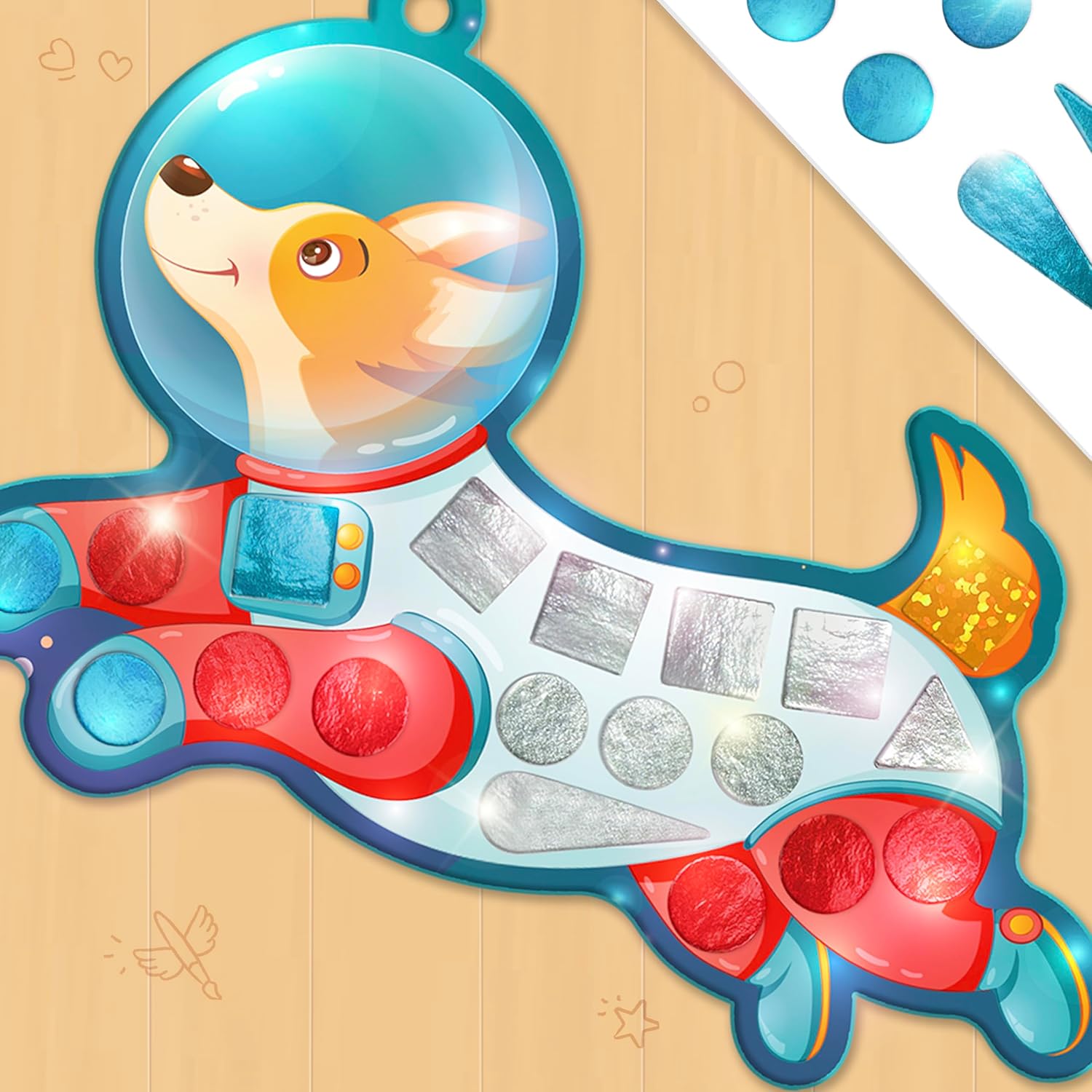 Thumbnail 6 de Imagimake Space Mosaic Craft Kit with 5 Templates