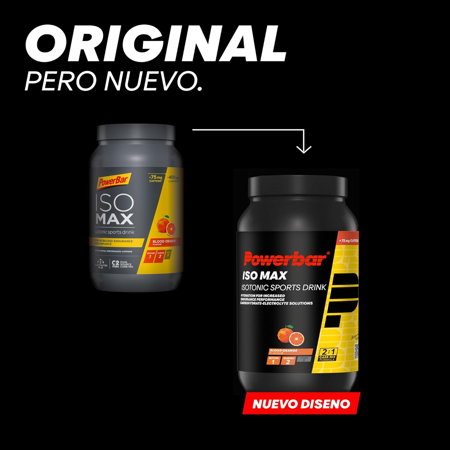 Thumbnail 1 de Powerbar Isomax Naranja 1200g - Bebida Isotónica Energizante 🍊