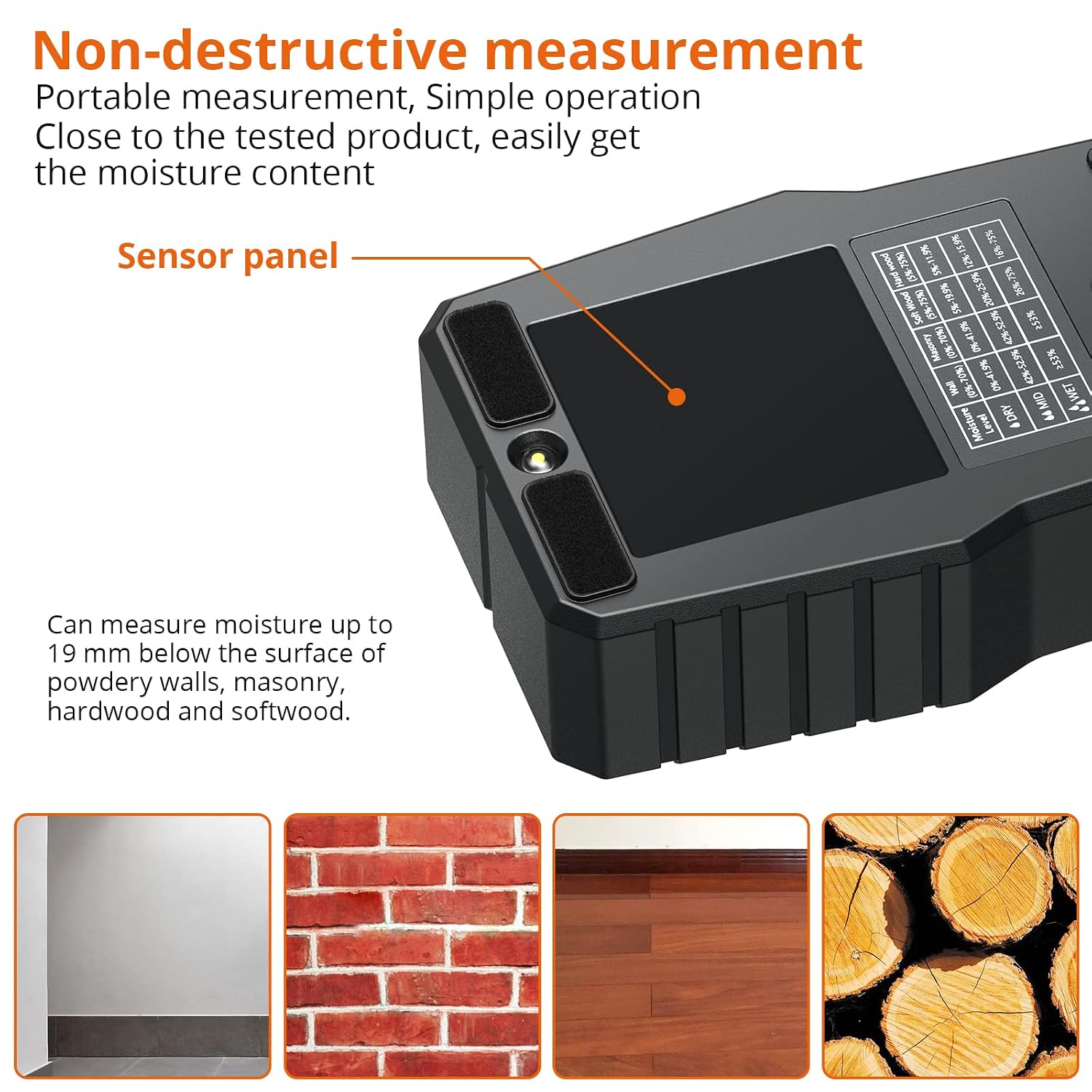 Thumbnail 4 de PROSTER PST199-P Pinless Wood Moisture Meter with LED and Audible Alarms
