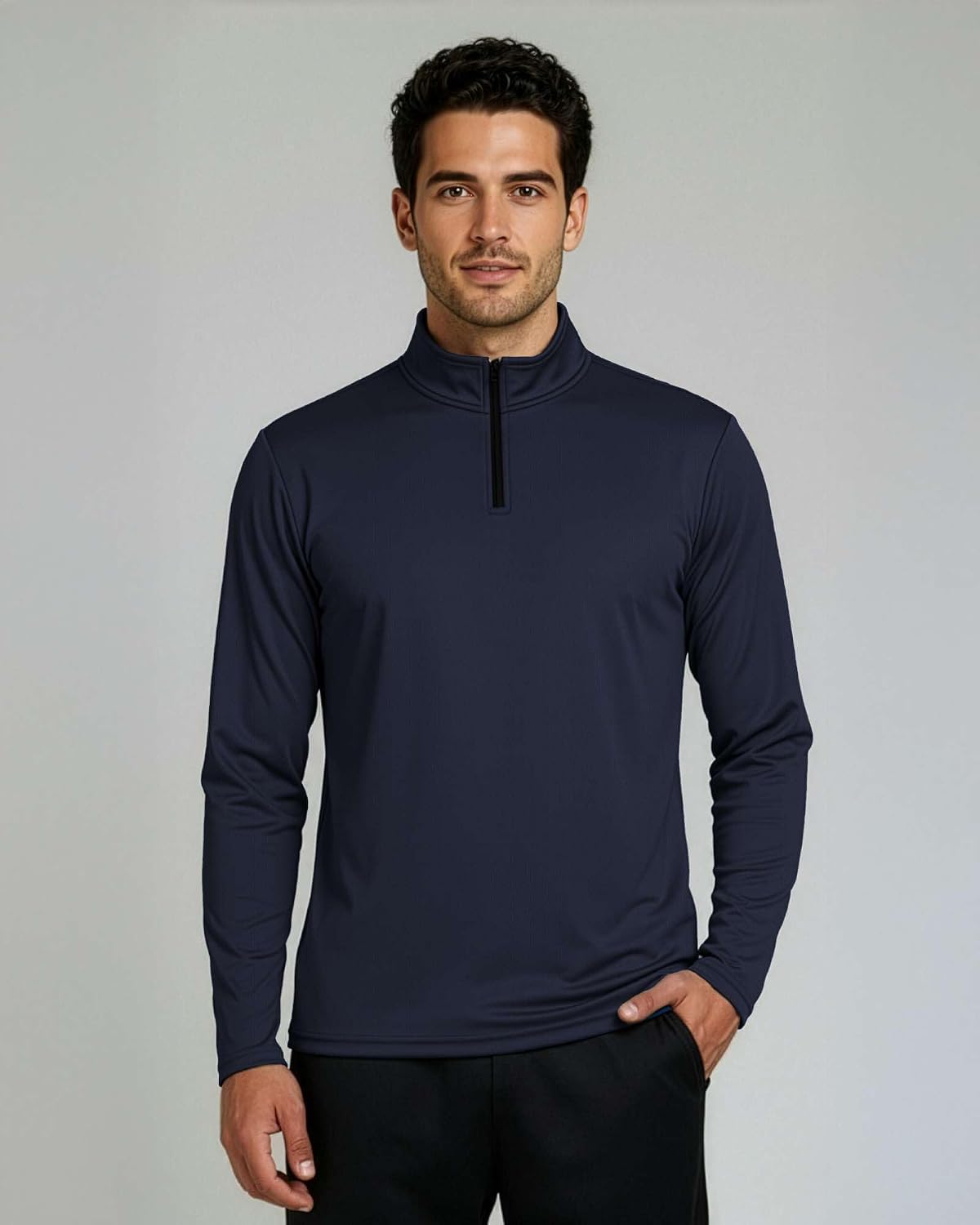 Detalle 2 de Mesh Quarter-Zip Pullover Shirts, 3-Pack