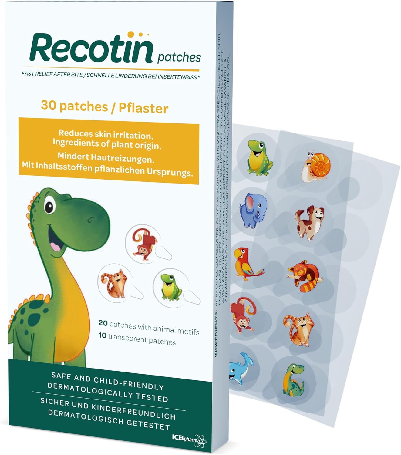Novokill RECOTIN Cerotti Antizanzare 30 Pezzi – 100% Ingredienti Naturali