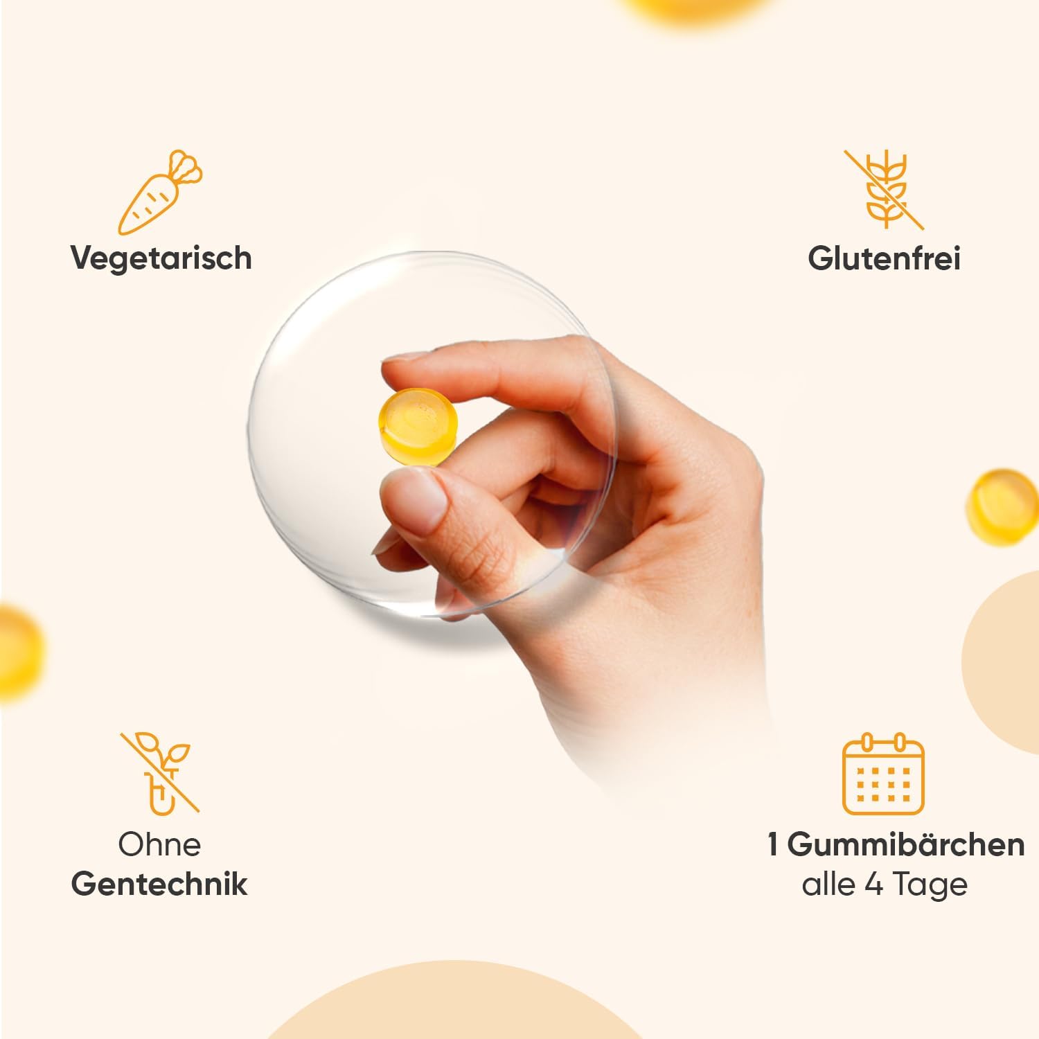 Thumbnail 6 de WeightWorld Vitamin D3 Gummies 4000 I.E. – 120 zuckerfreie Gummibärchen mit Zitronengeschmack