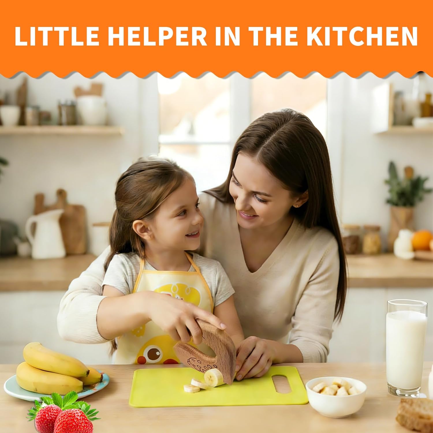 Thumbnail 4 de 28 Pieces Montessori Kitchen Toys for Toddlers: Safe, colourful knife set for real pretend cooking