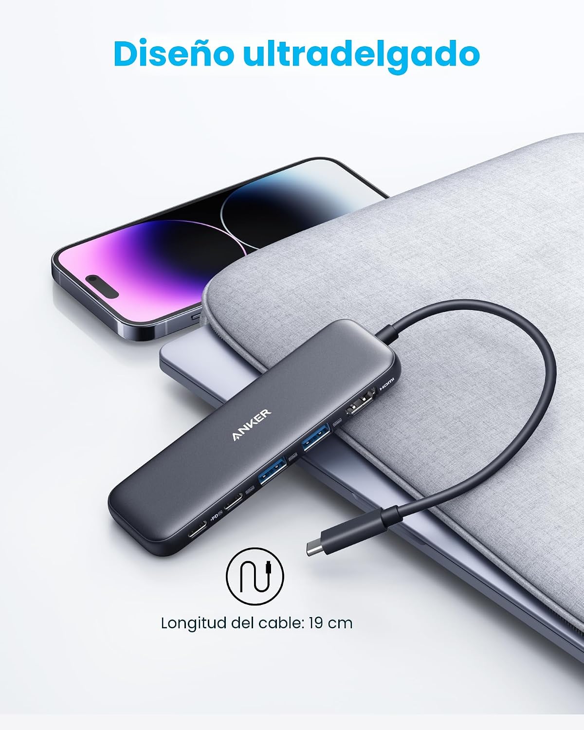Thumbnail 5 de Anker Hub USB C 332 5 en 1